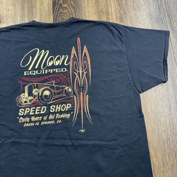 Mooneyes Other - Vintage Moon Equipped Shirt Mens XXL Black Speed Shop Hot Rod Race Mooneyes Y2K